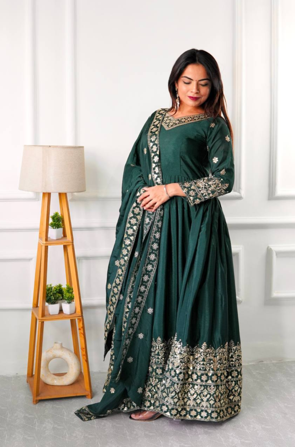 Green Anarkali Suit – Traditional Ethnic Wear with Flowing Design and Elegant Detailing" Let me know if you'd like any changes! 😊